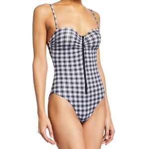 VERONICA BEARD | Mari Plaid One-Piece Swimsuit | Sz XS